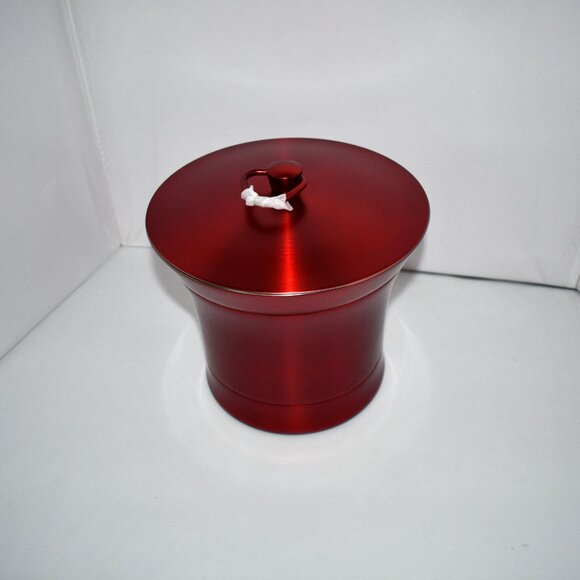 Frontgate Optima Ice Bucket With Lid in Red #161844 Red NIB Details: Double-wall - Picture 2 of 6